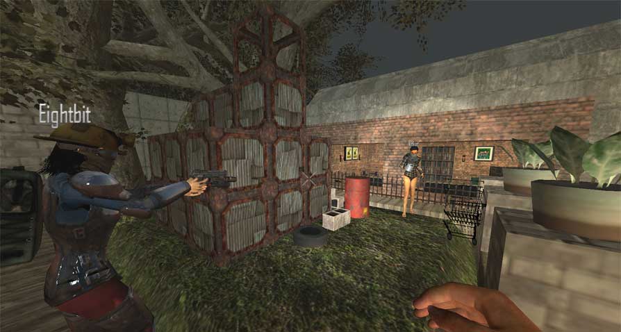 We did recently have a vagabon squatter setup a shanty in the park. Eightbit just might be clearing them out though.